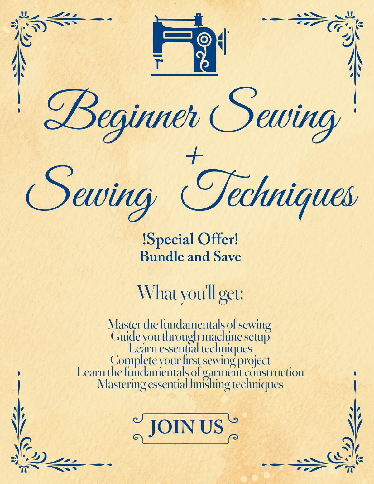 Beginner + Sewing 101